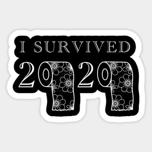 I survived 2020 + Toilet Paper Sticker